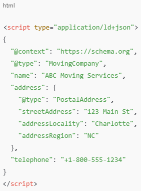example schema markup for a moving company